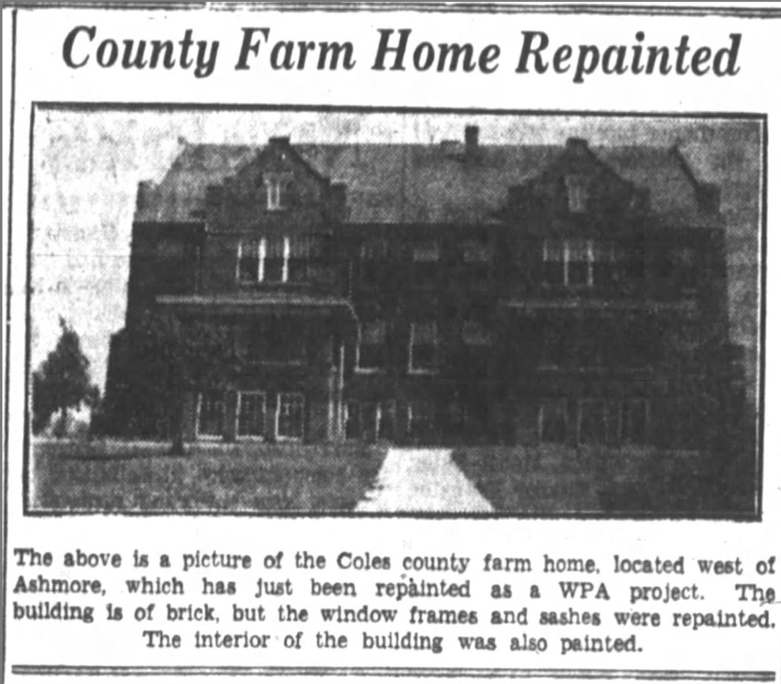 County Farm Home Repainted